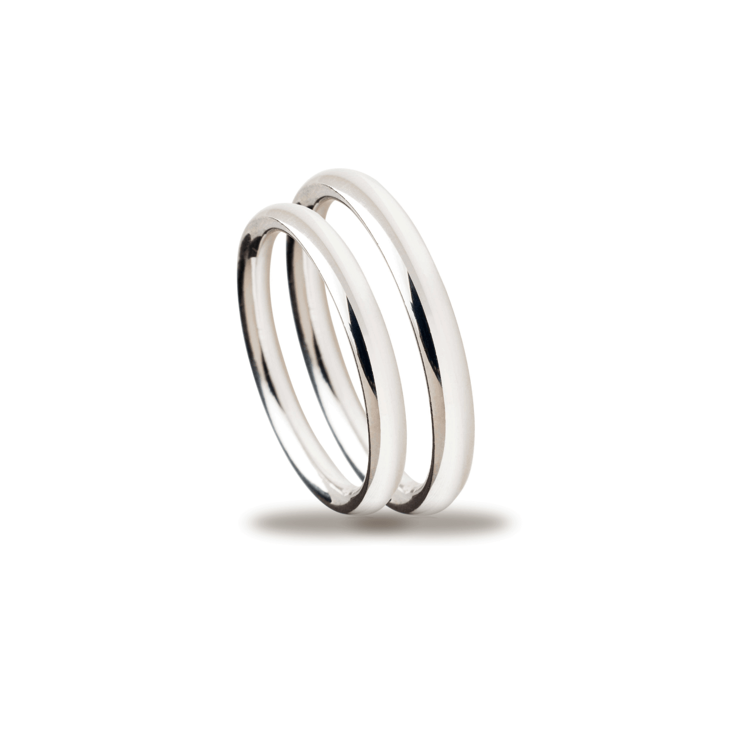 Βέρες Σετ Λευκόχρυσες Λουστράτες MASCHIO FEMMINA SL04 - themelidisjewels