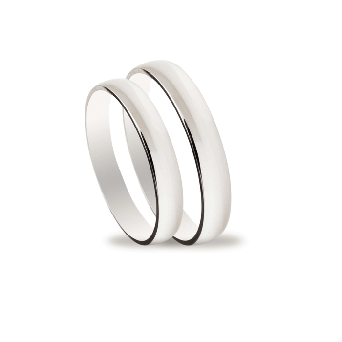 Βέρες Σετ Λευκόχρυσες MASCHIO FEMMINA SL06 - themelidisjewels