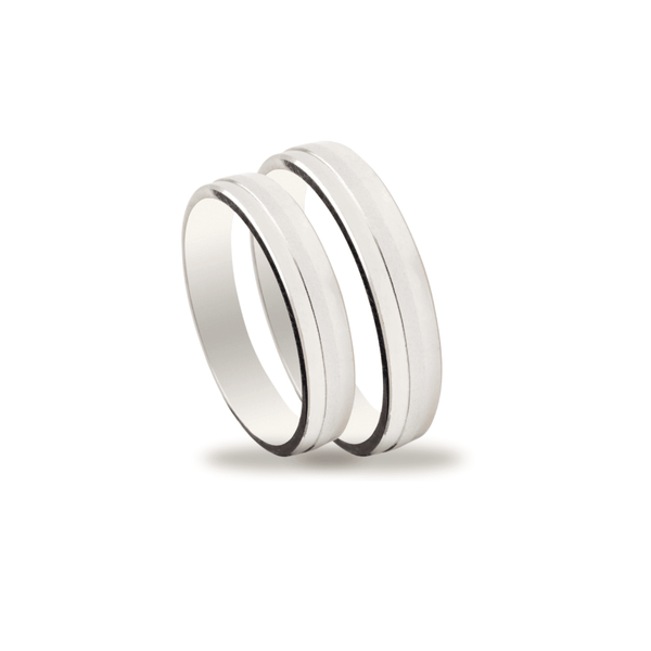 Βέρες Σετ Λευκόχρυσες MASCHIO FEMMINA SL24 - themelidisjewels