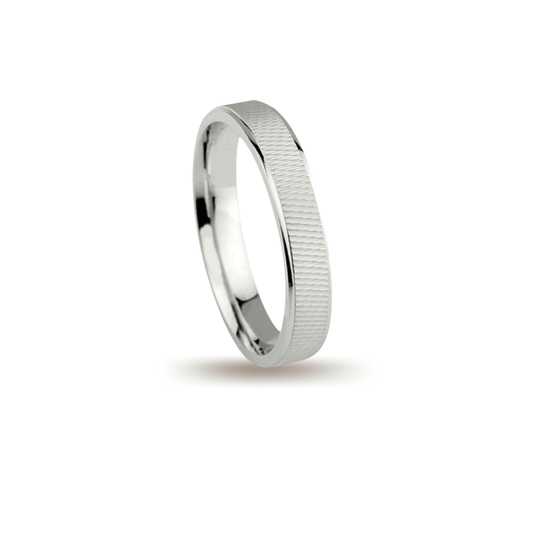 Βέρες Σετ Λευκόχρυσες με Χάραγμα MASCHIO FEMMINA 018-E - themelidisjewels