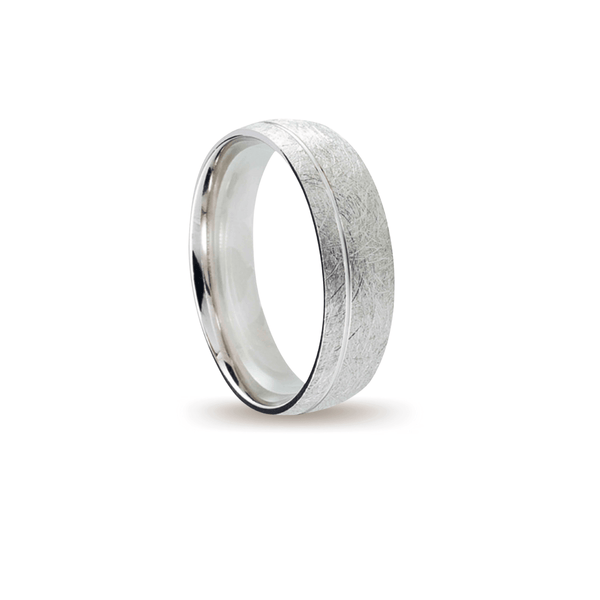 Βέρες Σετ Λευκόχρυσες με Χάραγμα MASCHIO FEMMINA 024-E - themelidisjewels
