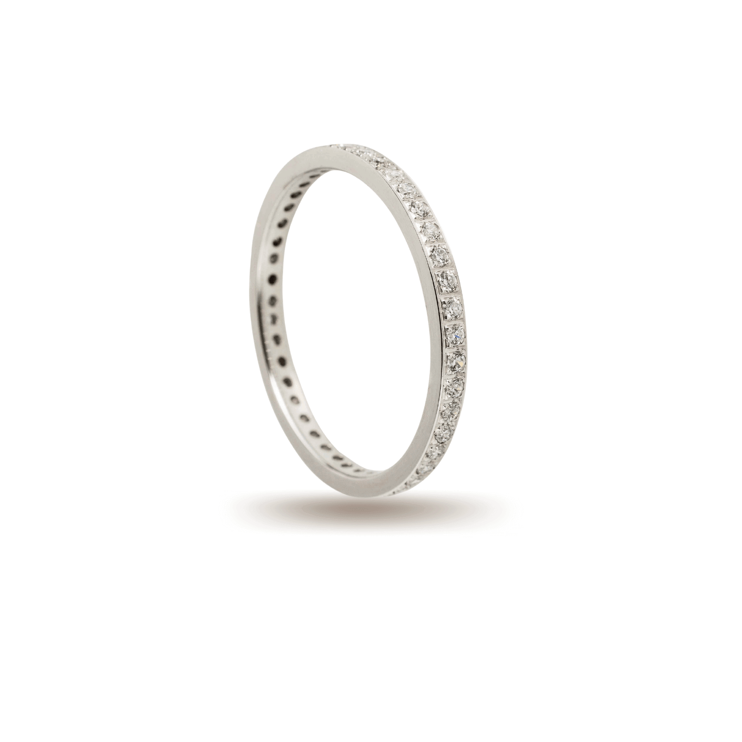 Βέρες Σετ Λευκόχρυσες με Ζιργκόν MASCHIO FEMMINA G1957-CZ - themelidisjewels