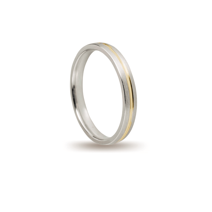 Βέρες Σετ Χρυσές Λευκόχρυσες Σαγρέ MASCHIO FEMMINA 010-E - themelidisjewels