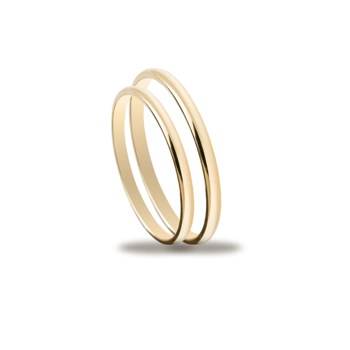 Βέρες Σετ Χρυσές Λουστράτες MASCHIO FEMMINA SL01 - themelidisjewels