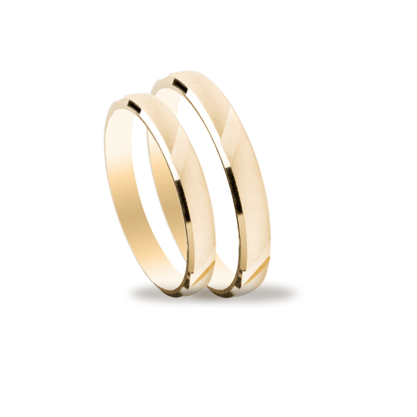 Βέρες Σετ Χρυσές με Σχέδιο MASCHIO FEMMINA SL09 - themelidisjewels