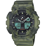 CASIO G-Shock Green Camouflage Watch GA-100MM-3AER
