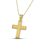 Βαπτιστικός Σταυρός για Κορίτσι CS034 Χρυσός 14K Κλασικός