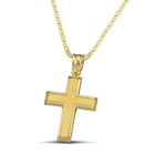 Βαπτιστικός Σταυρός για Κορίτσι CS034 Χρυσός 14K Κλασικός