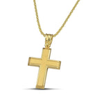 Βαπτιστικός Σταυρός για Κορίτσι CS034 Χρυσός 14K Κλασικός