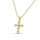 Βαπτιστικός Σταυρός για Κορίτσι MCS104 Χρυσός 14K Διάτρητος με Ζιργκόν