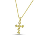 Βαπτιστικός Σταυρός για Κορίτσι MCS104 Χρυσός 14K Διάτρητος με Ζιργκόν