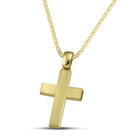 Βαπτιστικός Σταυρός για Κορίτσι CS041 Χρυσός 14K Διπλής Όψεως