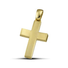 Βαπτιστικός Σταυρός για Κορίτσι CS041 Χρυσός 14K Διπλής Όψεως