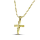 Βαπτιστικός Σταυρός για Κορίτσι MCS082 Χρυσός 14K Διπλής Όψεως με Ζιργκόν