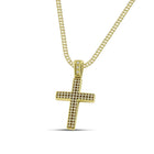 Βαπτιστικός Σταυρός για Κορίτσι MCS096 Χρυσός 14K Διπλής Όψεως με Διάτρητο Σχέδιο