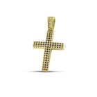 Βαπτιστικός Σταυρός για Κορίτσι MCS096 Χρυσός 14K Διπλής Όψεως με Διάτρητο Σχέδιο
