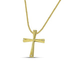 Βαπτιστικός Σταυρός για Κορίτσι MCS090 Χρυσός 14K Γεωμετρικός με Ζιργκόν