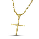 Βαπτιστικός Σταυρός για Κορίτσι CS009 Χρυσός 14K Κλασικός Λουστρέ