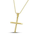 Βαπτιστικός Σταυρός για Κορίτσι CS009 Χρυσός 14K Κλασικός Λουστρέ