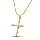 Βαπτιστικός Σταυρός για Κορίτσι CS009 Χρυσός 14K Κλασικός Λουστρέ