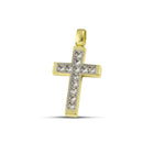 Βαπτιστικός Σταυρός για Κορίτσι MCS078 Χρυσός 14K με Λαμπερά Ζιργκόν