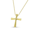 Βαπτιστικός Σταυρός για Κορίτσι MCS098 Χρυσός 14K με Μοντέρνο Μίνιμαλ Σχέδιο