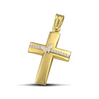 Βαπτιστικός Σταυρός για Κορίτσι CS011 Χρυσός 14K με Πεταλούδα & Ζιργκόν