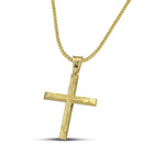 Βαπτιστικός Σταυρός για Κορίτσι CS008 Χρυσός 14K Σαγρέ