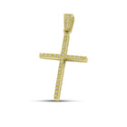 Βαπτιστικός Σταυρός για Κορίτσι MCS080 Χρυσός 14K με Ζιργκόν και στις Δύο Όψεις