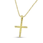 Βαπτιστικός Σταυρός για Κορίτσι MCS093 Χρυσός 14K με Ζιργκόν