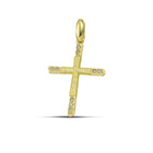 Βαπτιστικός Σταυρός για Κορίτσι MCS093 Χρυσός 14K με Ζιργκόν