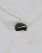 Βαπτιστικός Σταυρός για Κορίτσι Χρυσός 18K Διπλής Όψης Λεπτός με Διαμάντια | DCS013