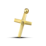 Γυναικείος χρυσός σταυρός βάπτισης Κ14 διπλής όψεως