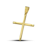 Γυναικείος χρυσός σταυρός βάπτισης Κ14 ματ κλασικός