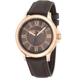 JUST CAVALLI Brown Leather Strap 7251596001