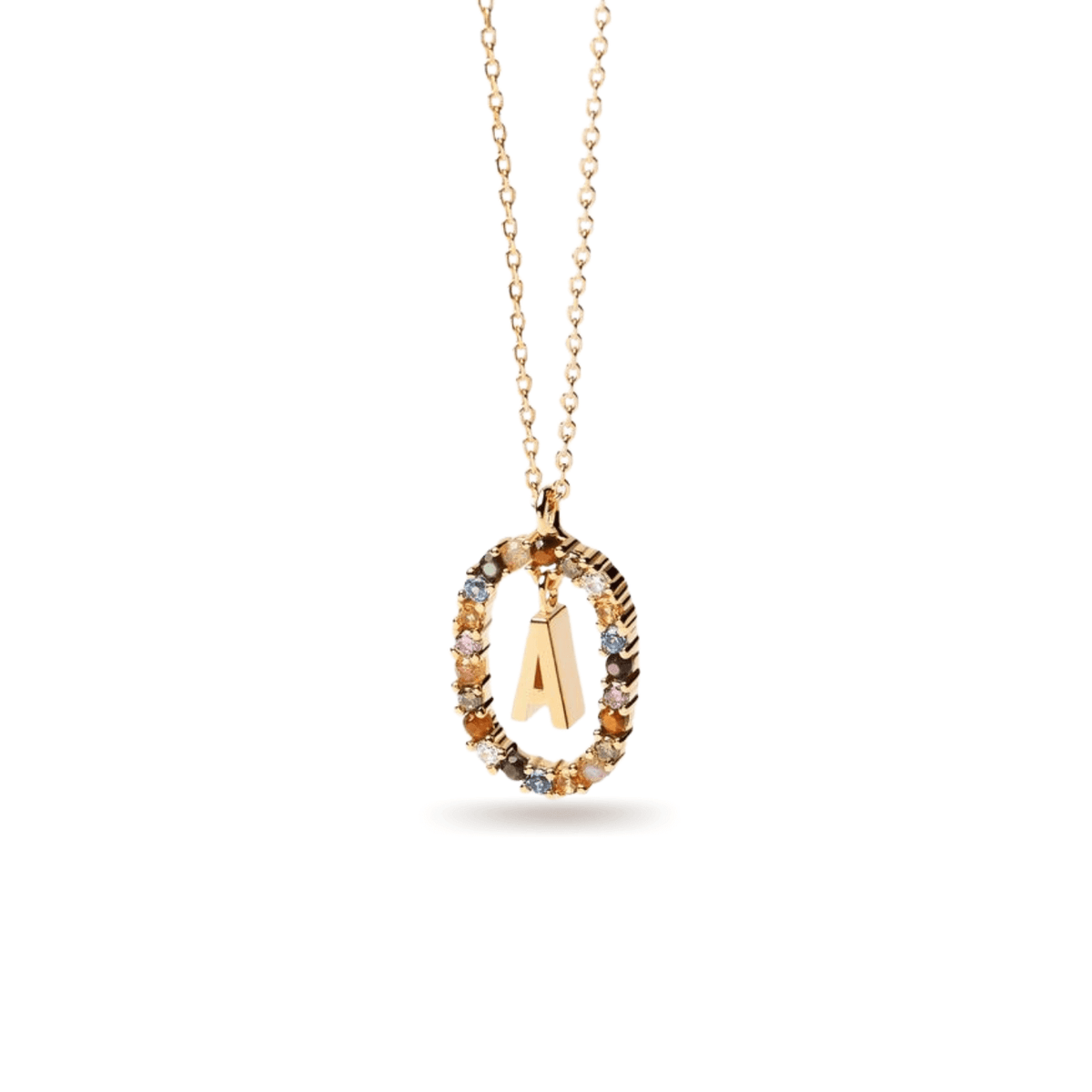 Κολιέ ασημένιο 925 μονόγραμμα PDPAOLA - themelidisjewels