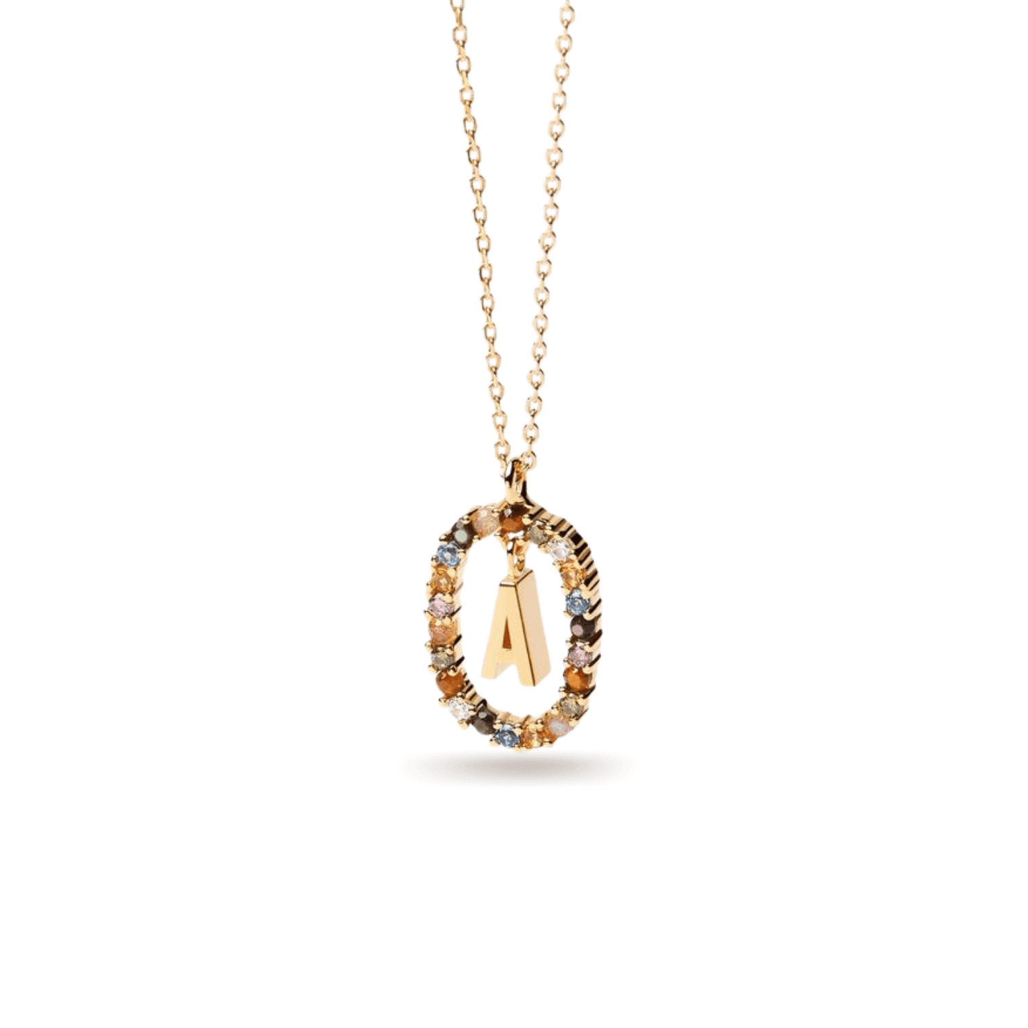 Κολιέ ασημένιο 925 μονόγραμμα PDPAOLA - themelidisjewels