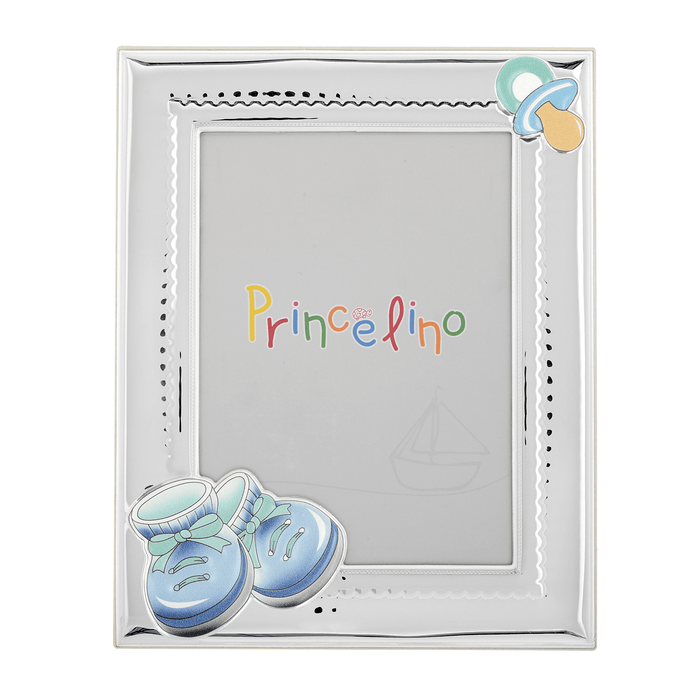 Κορνίζα Παιδική Μπλε με Παπουτσάκια KO1001.015