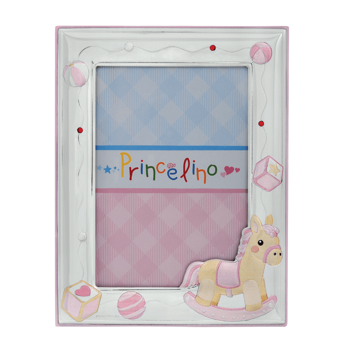 Κορνίζα Παιδική Ροζ με Αλογάκι KO1001.019