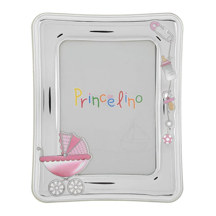 Κορνίζα Παιδική Ροζ με Καροτσάκι KO1001.037