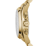 Γυναικείο ρολόι Michael Kors Bradshaw MK5605 με χρονογράφο, χρυσό μπρασελέ από ανοξείδωτο ατσάλι και κάσα σε στρογγυλό σχήμα.