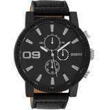 Ρολόι Oozoo C10067 Με Μαύρο Δερμάτινο Λουράκι