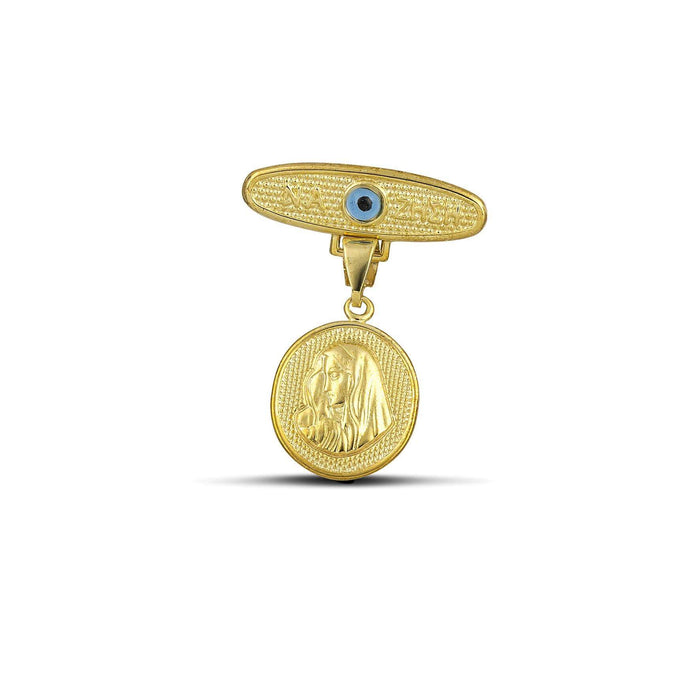 Παραμάνα παιδική Κ9 με κρεμαστή Παναγίτσα και μάτι MSP5002.017