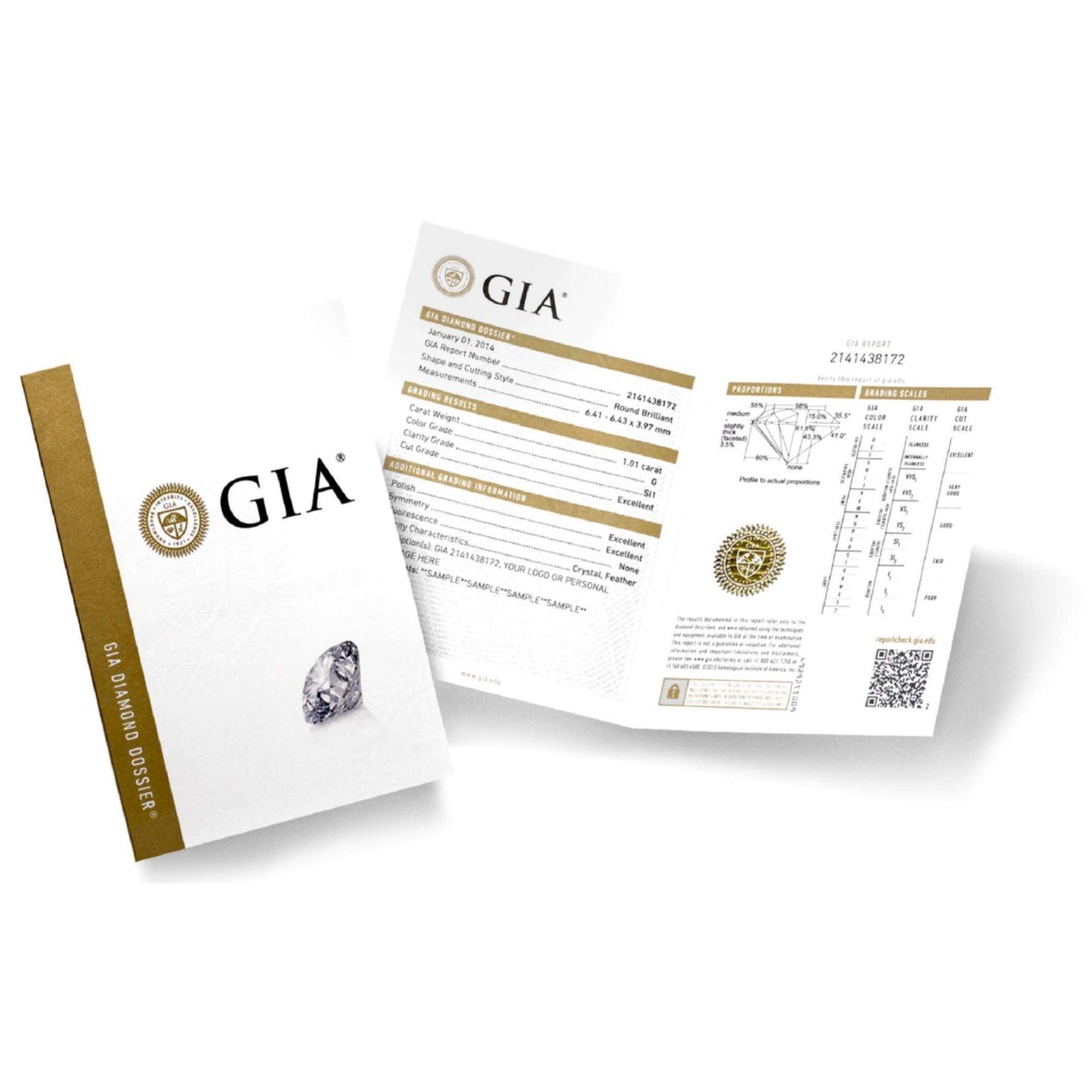 Πιστοποίηση διαμαντιού GIA για μονόπετρο δαχτυλίδι αρραβώνα. 
