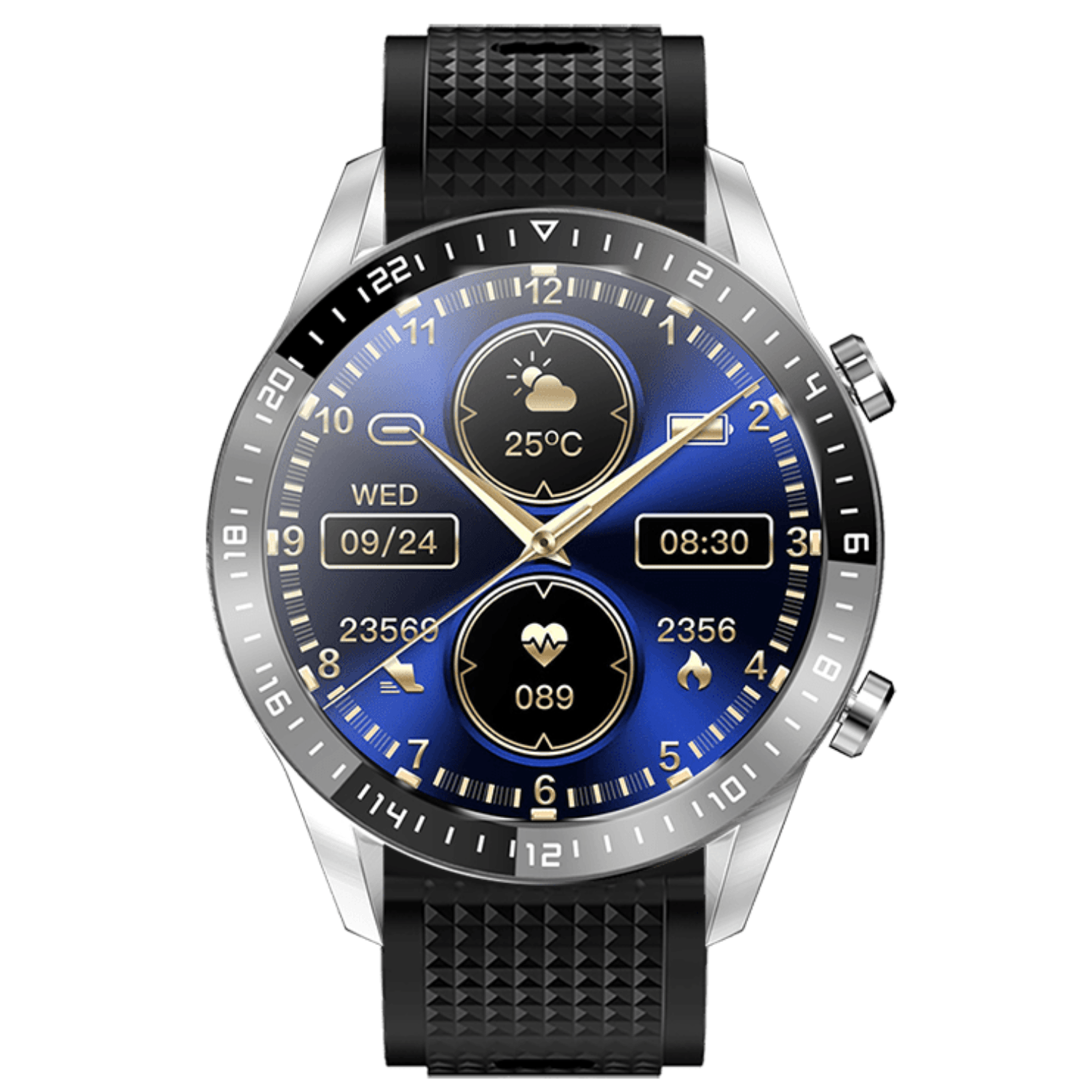 Ρολόι Smartwatch DAS4 SL13 2030503115 με μαύρο λουράκι σιλικόνης.