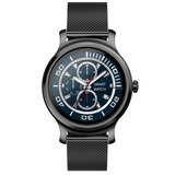 Ρολόι Smartwatch DAS4 Black Steel SL20 203075040, με μαύρο μπρασελέ ψάθα. Διαθέτει πολλαπλές λειτουρίες.