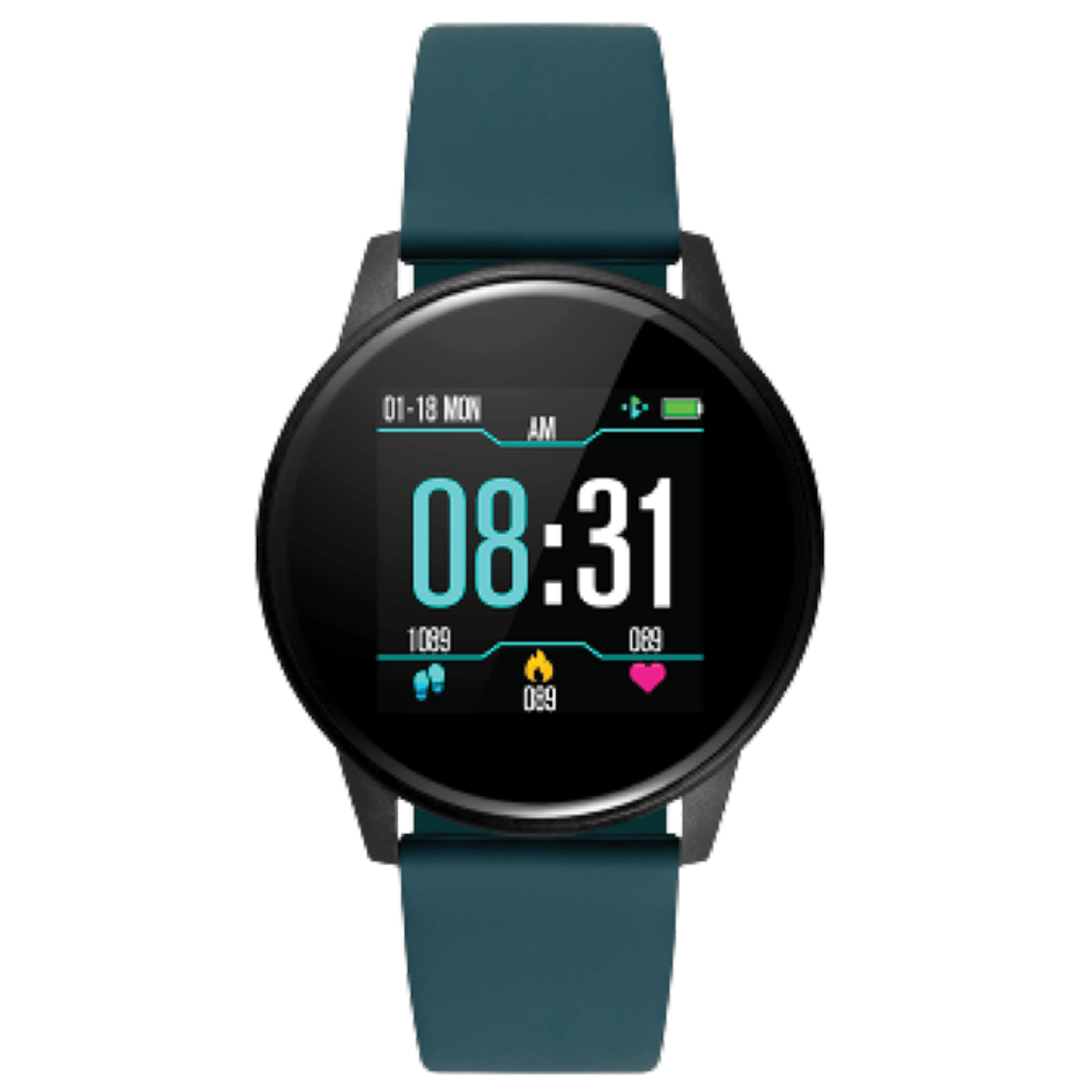 Ρολόι Smartwatch DAS4 SG60 203050262 με μπλε πετρόλ λουράκι σιλικόνης.