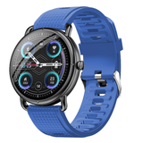 Ρολόι Smartwatch DAS4 SG65 203075072 με λουράκι από μπλε σιλικόνη και μαύρη κάσα. 