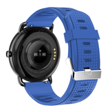 Ρολόι Smartwatch DAS4 SG65 203075072 με λουράκι από μπλε σιλικόνη και μαύρη κάσα. 