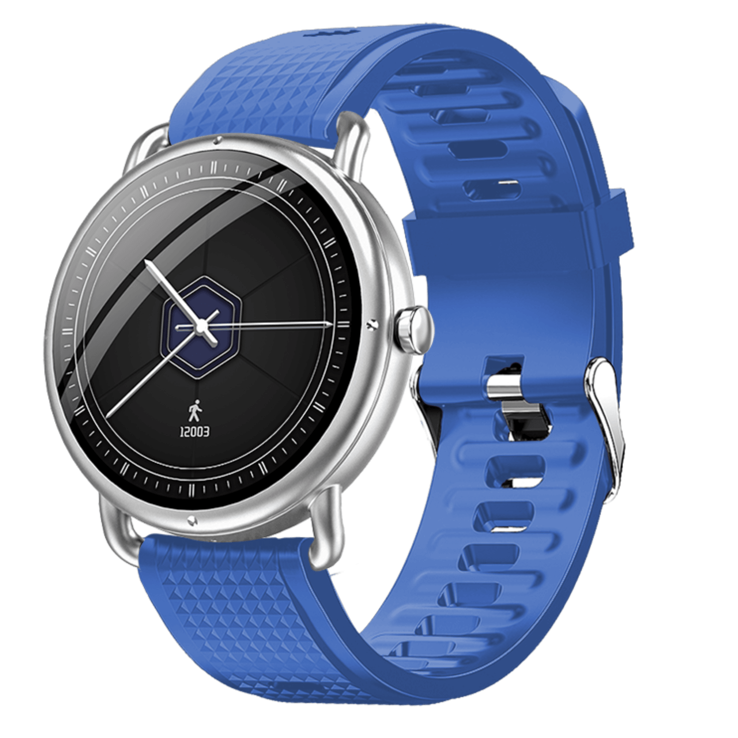 Ρολόι Smartwatch DAS4 SG65 203075076 με μπλε λουράκι από σιλικόνη.